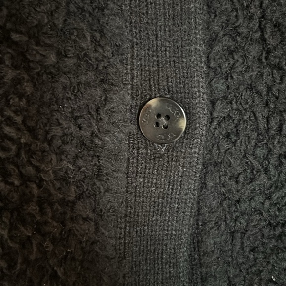 NWT UGG Wool Blend Alaura Cloudfluff Mock Neck Button Up Soft Sweater, Small - Picture 7 of 8